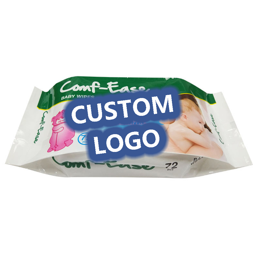 Private Label 120 Pcs Wholesale Organic Sensitive Children Plastic Lids Baby's Wipes For Babies Wet Wipes Baby