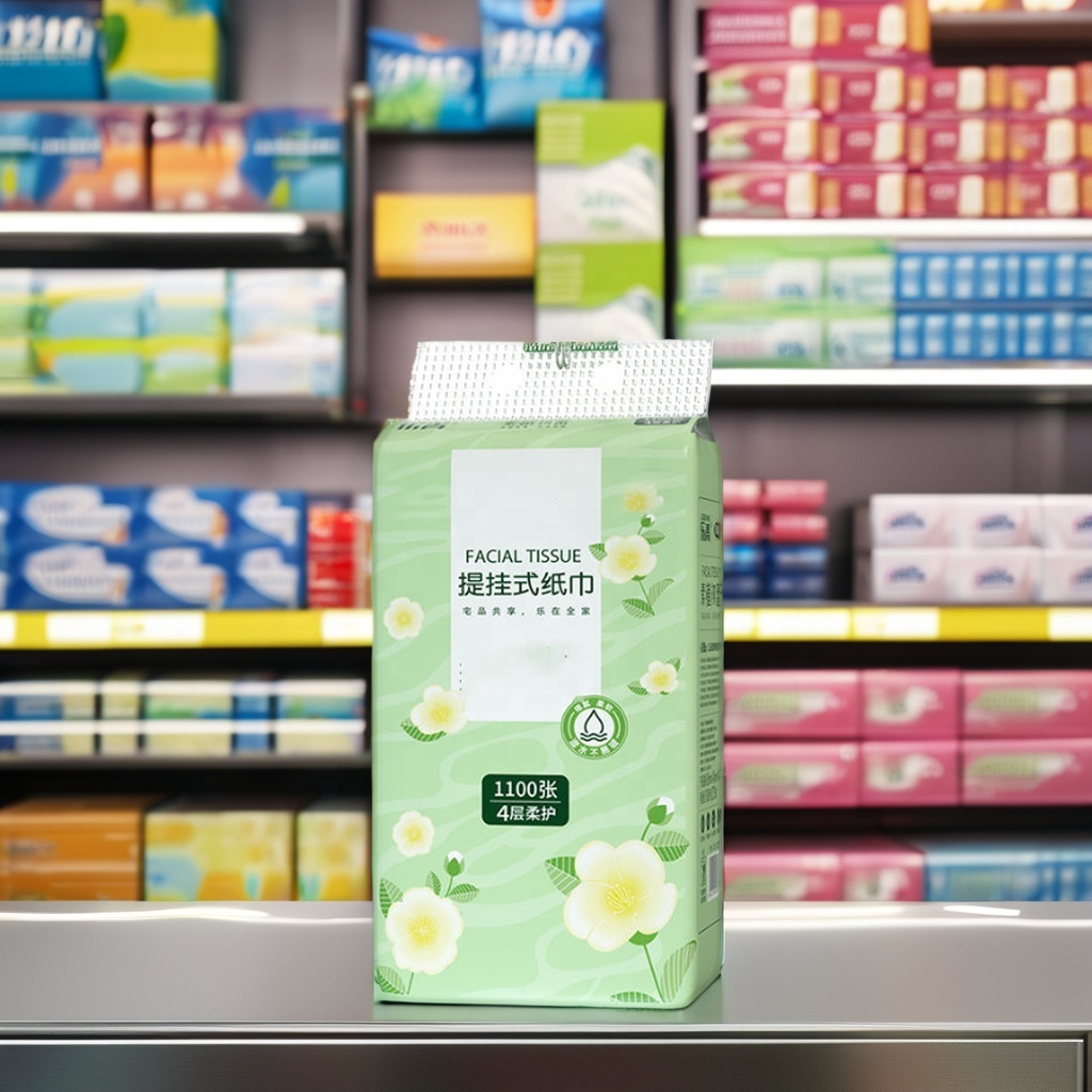 Toilet Type Towel Tissue Orange 4Ply Wall Colorful Packaging Custom Paper Large Bulk Soft Facial Hanging Tissue Paper Towel