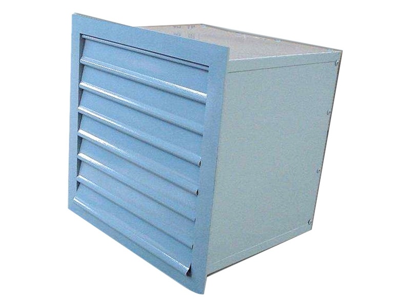 Square wall-mounted axial flow fan