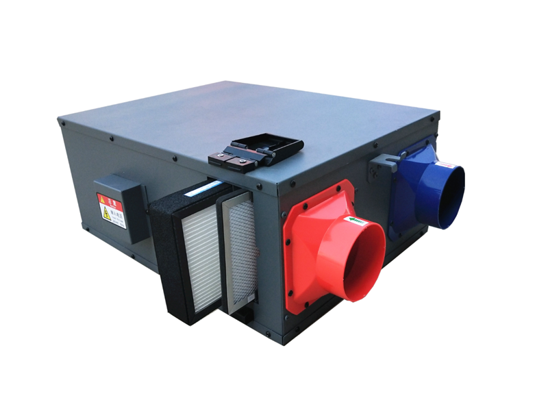 Two-way flow fresh air unit