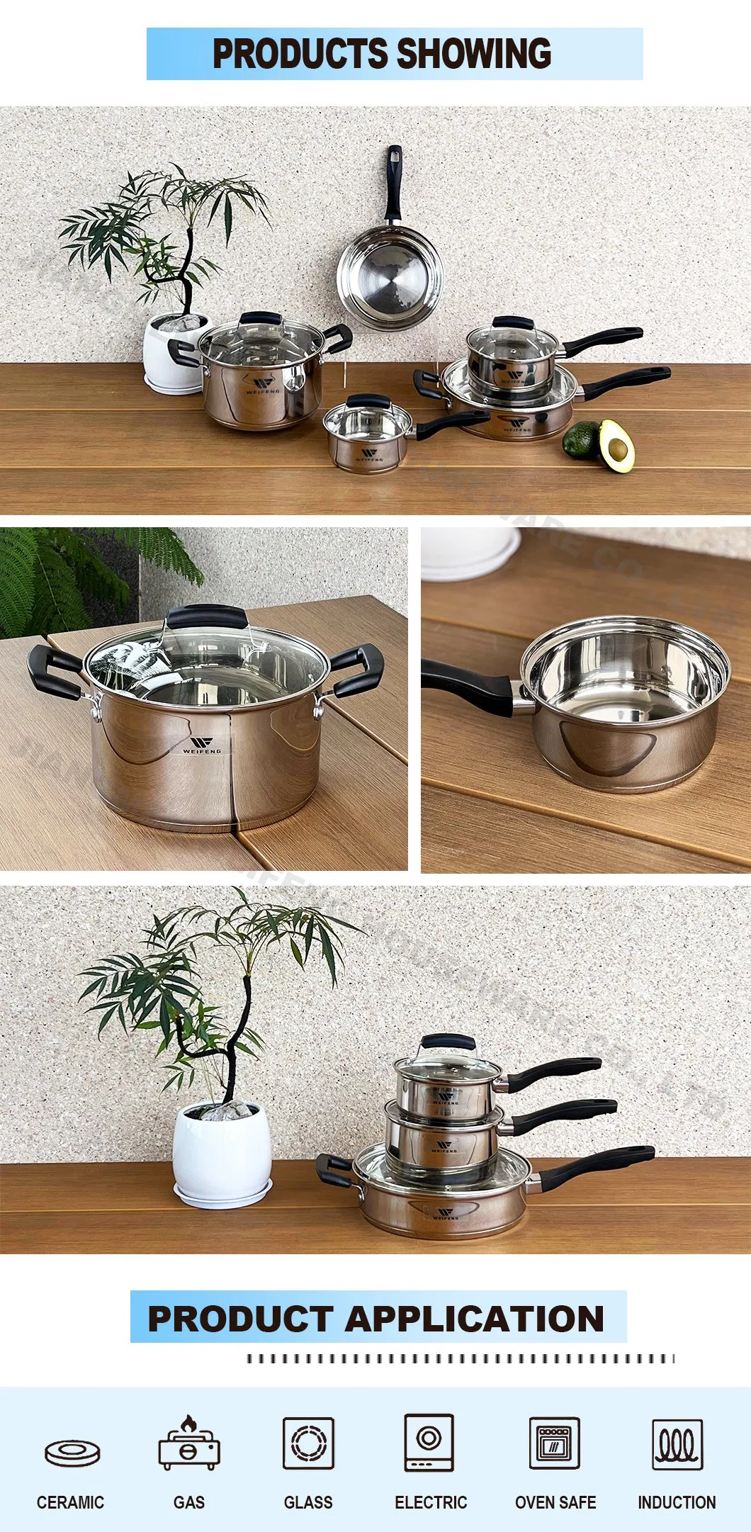 Juego de utensilios de cocina de acero inoxidable de 12 piezas personalizable con mango de silicona