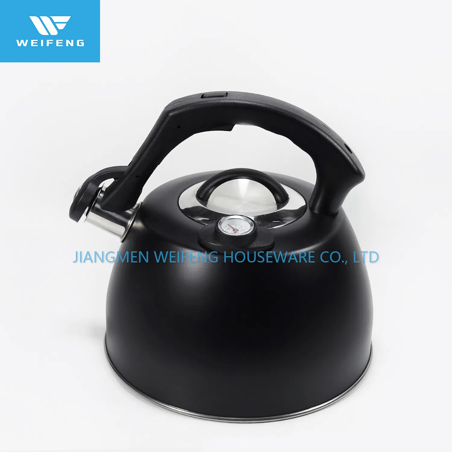 for Home Use Stainless Steel Whistling Kettle with Thermometer