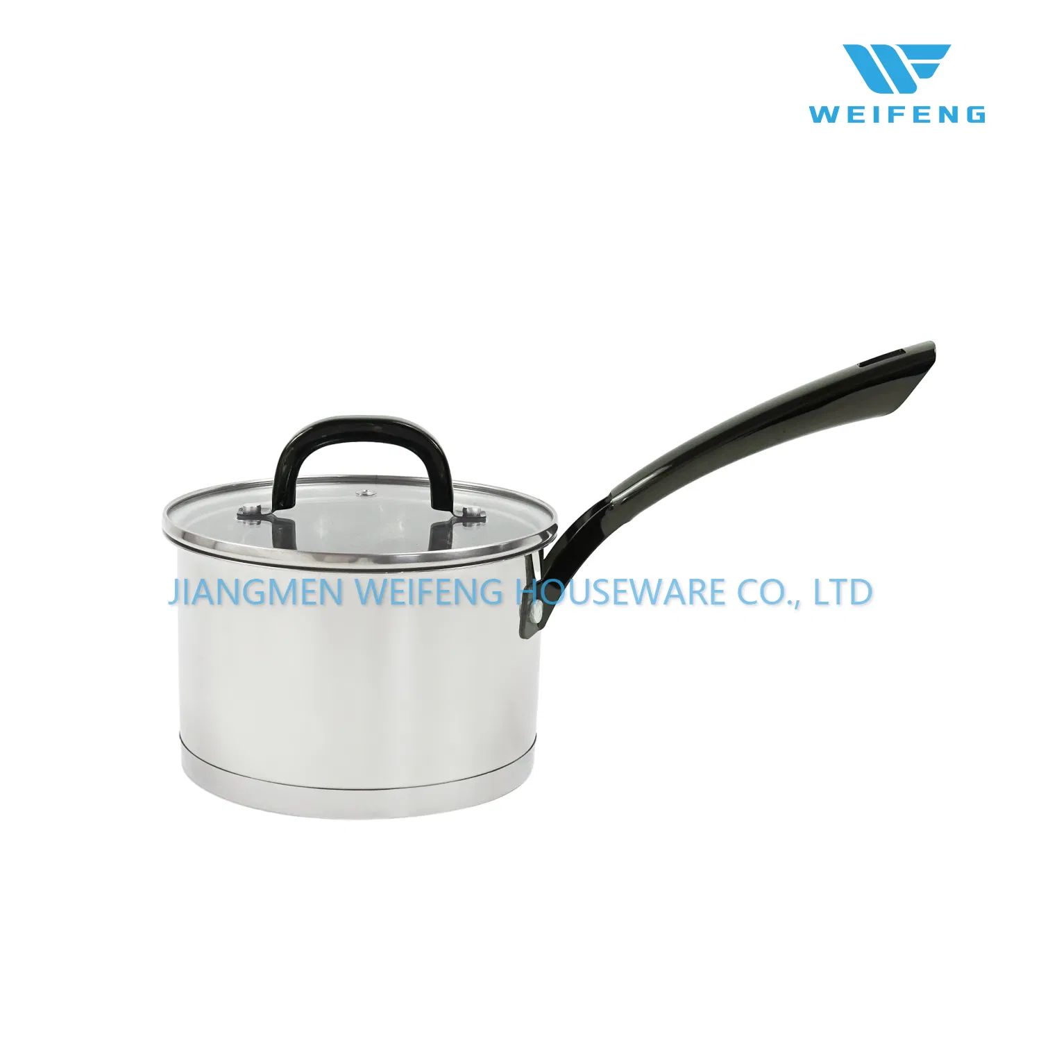 Deep Black Electroplated S/S Handle Straight Bottom Stainless Steel Cookware Set