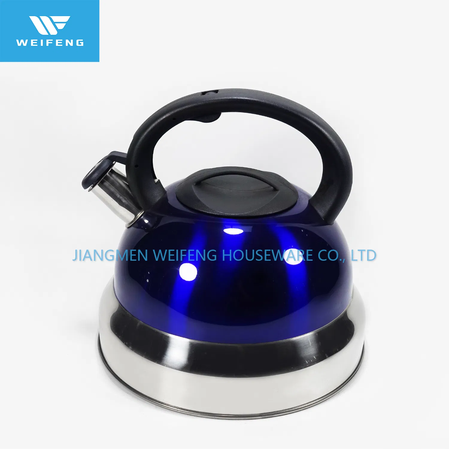 Wholesale Induction Stainless Steel Whistling Kettle with Nylon Handle