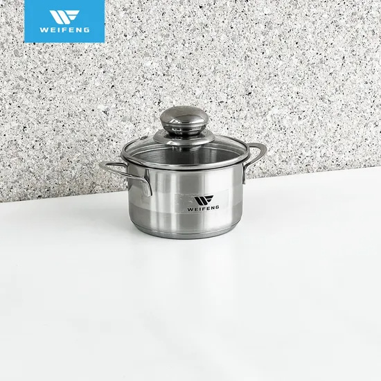 Kitchen Appliance Mini Size Pot Stainless Steel Cookware with Wire Ss Handle