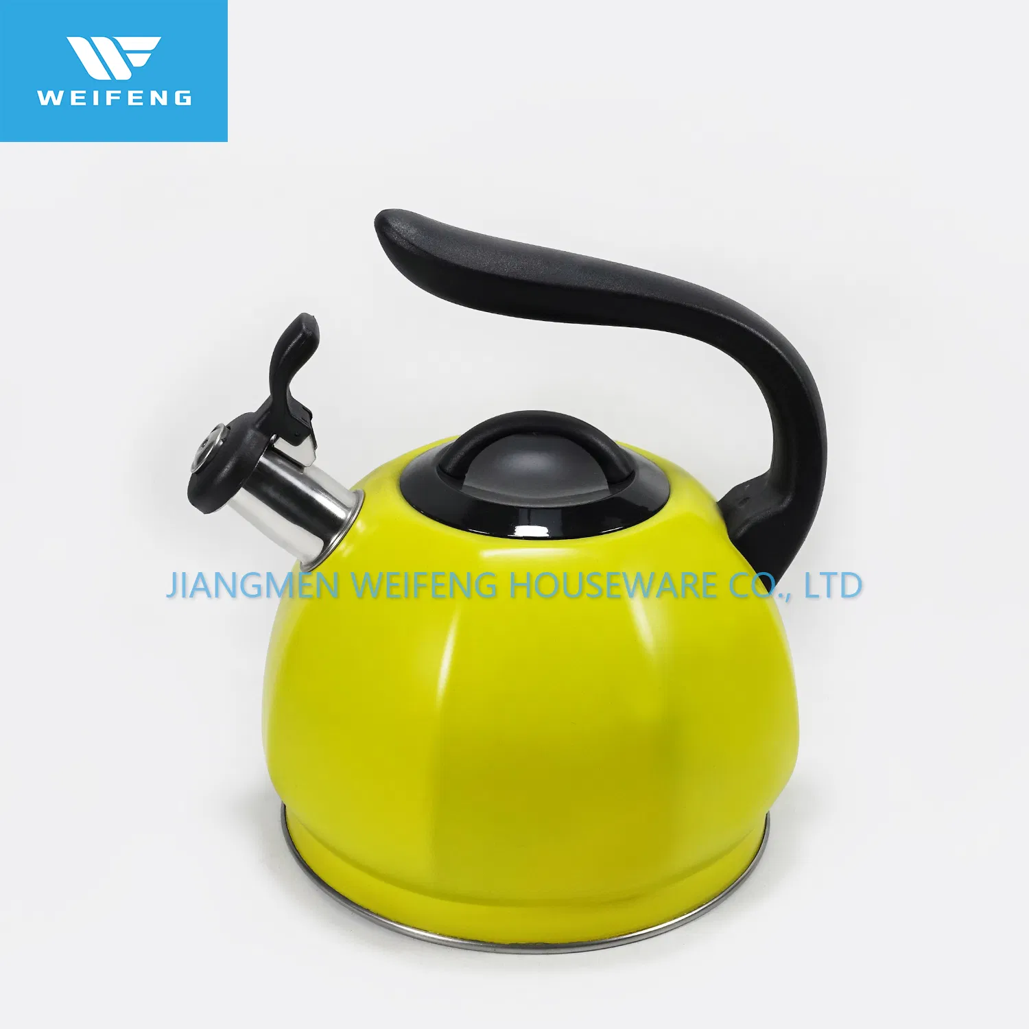 Yellow Color Tea Pot Housewares Stainless Steel Whistling Kettle