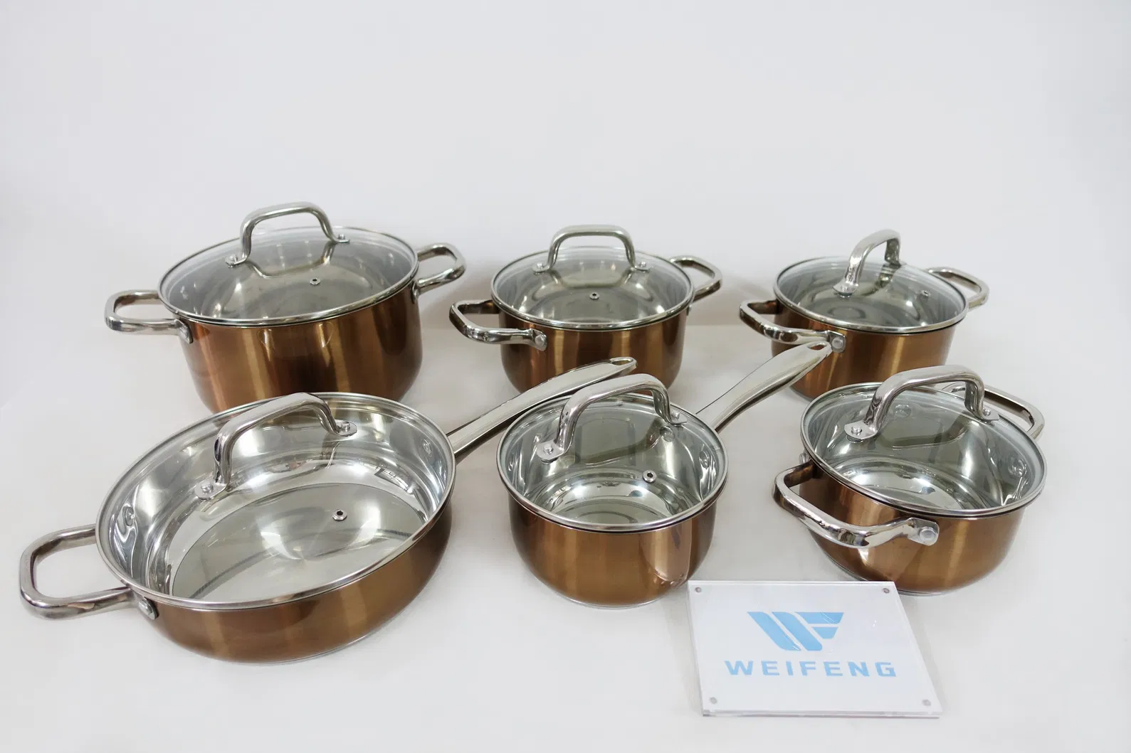 12 PCS Stainless Steel Cookware Set