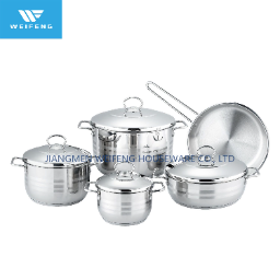 Juego de utensilios de cocina de acero inoxidable de 9 piezas, tipo G- Regular Series Ss Lid