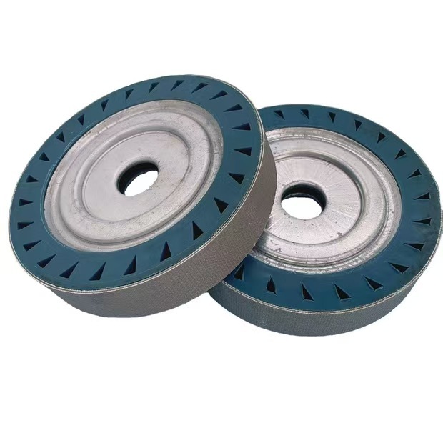 Ruedas de tambor expandibles de aluminio y goma de alta calidad para piedras preciosas y vidrio