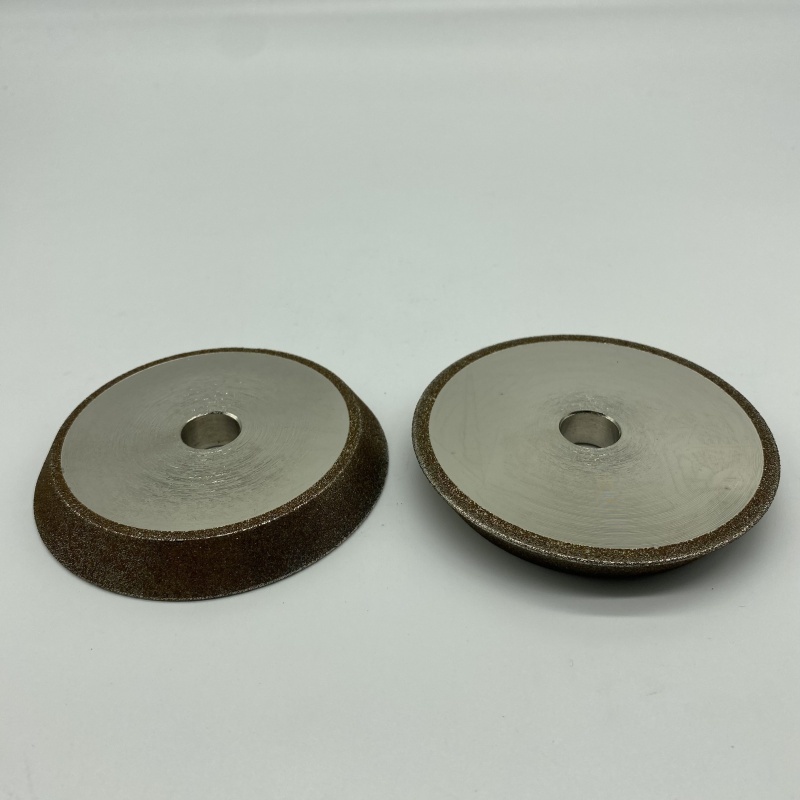 Nueva llegada de alta calidad rueda de copa de rectificado CBN de matriz de acero para cuchillo de metal, vidrio y acero