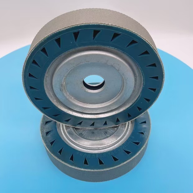 Venta al por mayor de ruedas expandibles de tambor de aluminio y caucho de alta calidad para piedras preciosas y vidrio