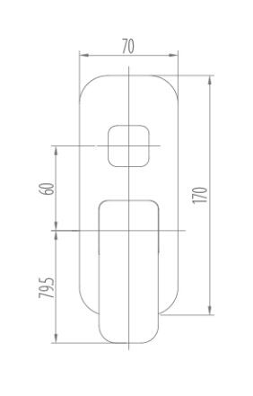 Concealed Design Shower Mixer with Diverter