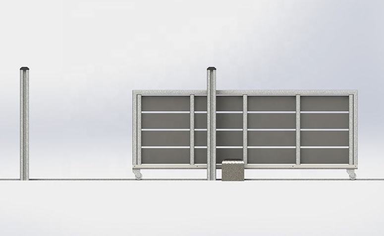 WPC Automatic Sliding Security Driveway Gate