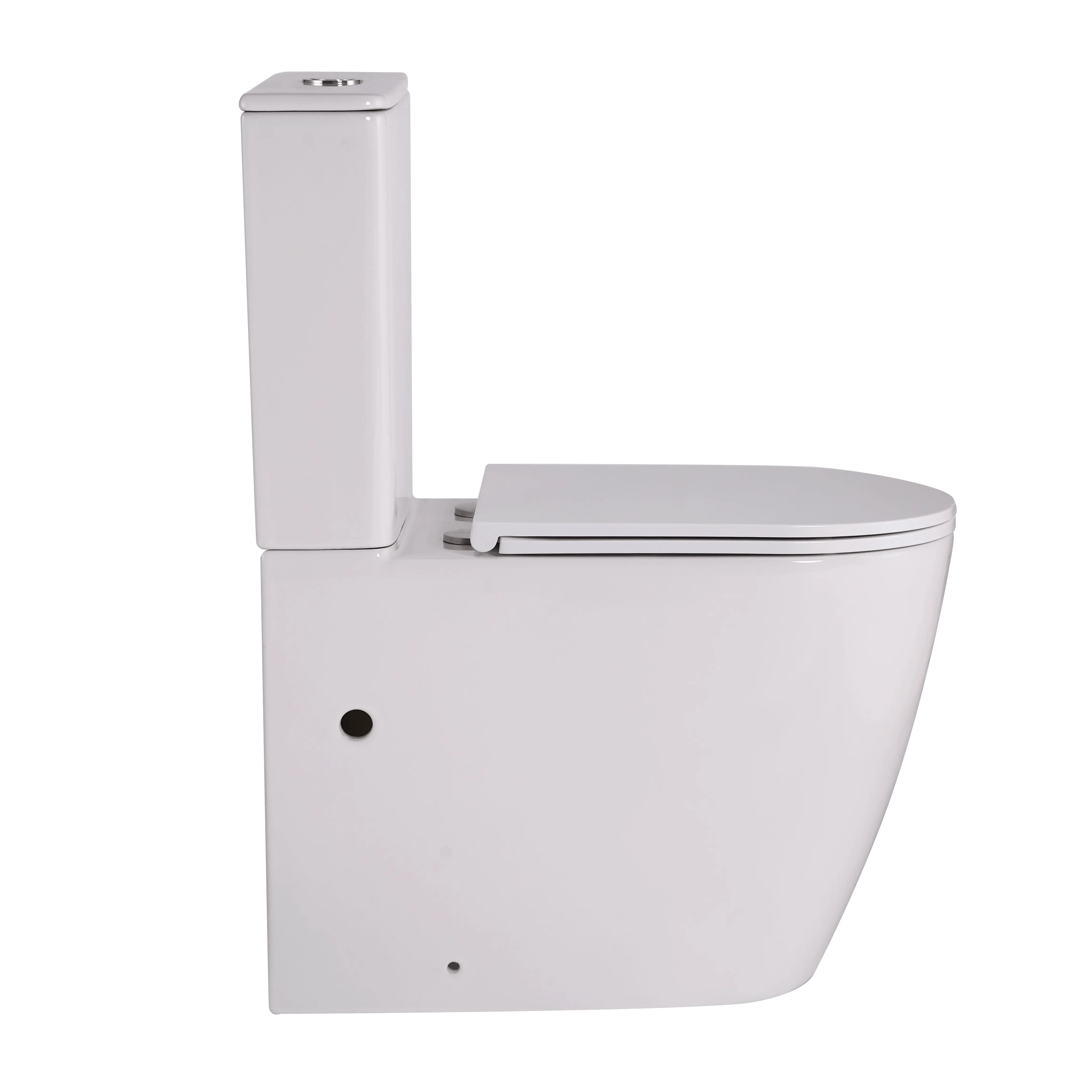 Newest Tornado and Rimless Flush Toilet Design With High Quality Watermark Standard Back to Wall Two Piece Toilet Suites