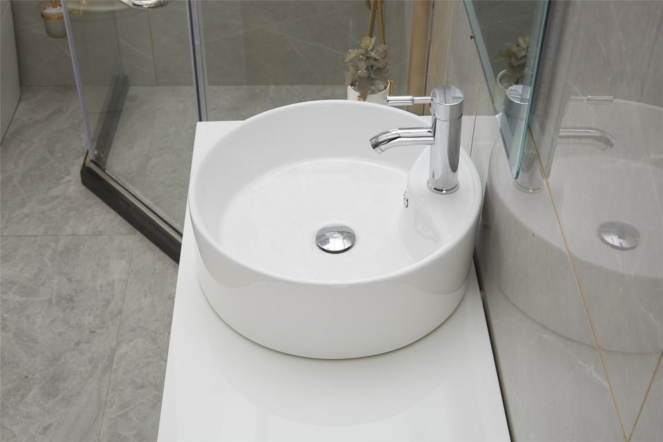 Round Ceramic Counter Basin Wash Basin