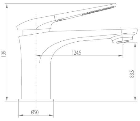 Tall Single Handle Basin Mixer