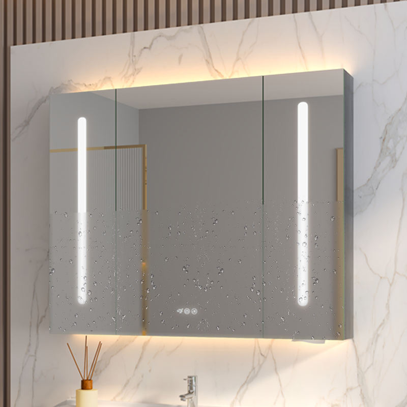 900mm Defog Mirror Cabinet 3 Doors Bathroom Cabinet
