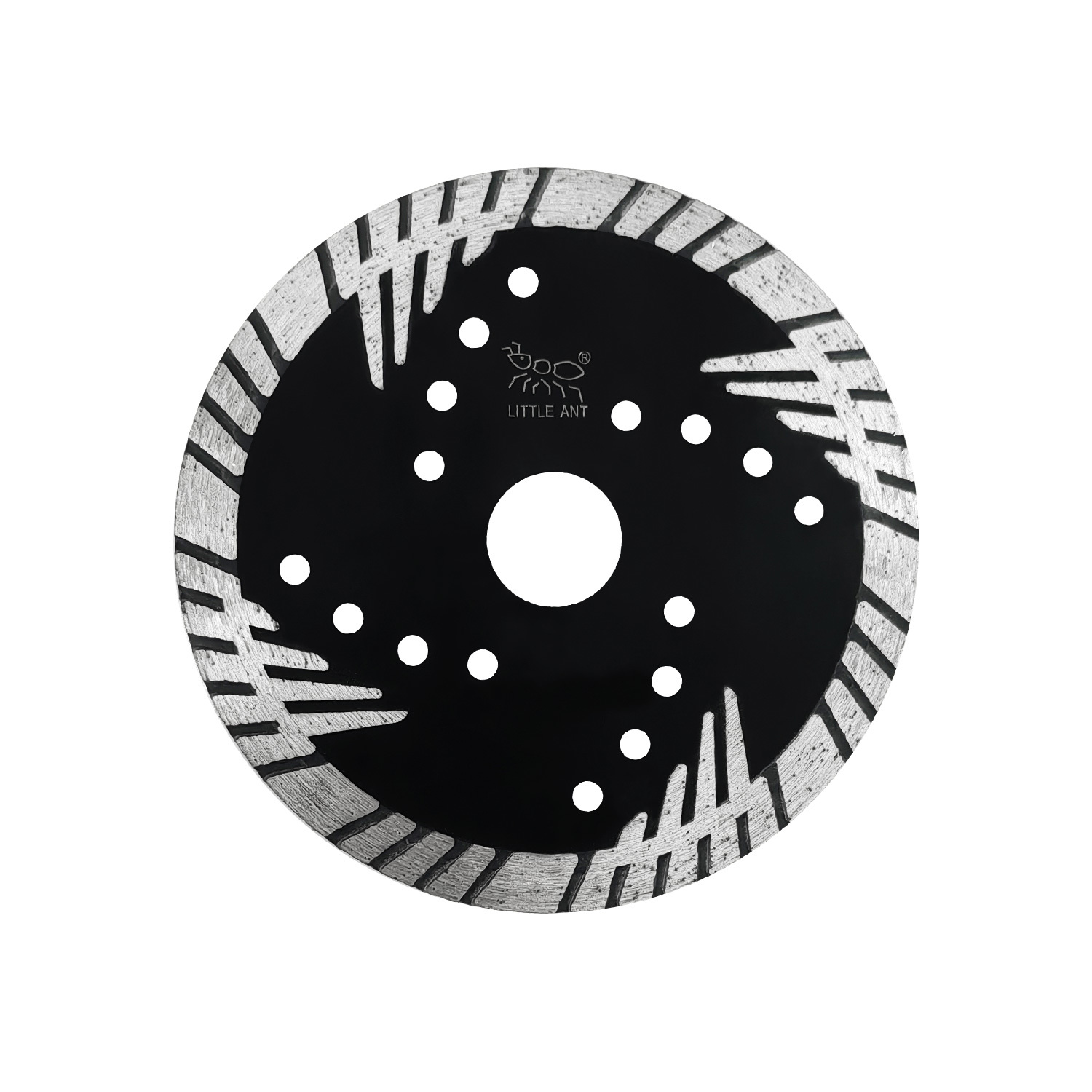Triangle wave tooth-protecting stone dry cutting blade