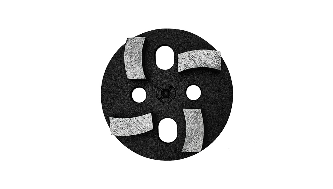 Arc-shaped Four-tooth Concrete Diamond Grinding Block (Economical Type)