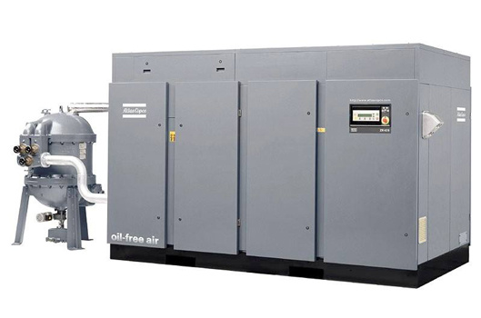 Closed cooling tower for air compressor