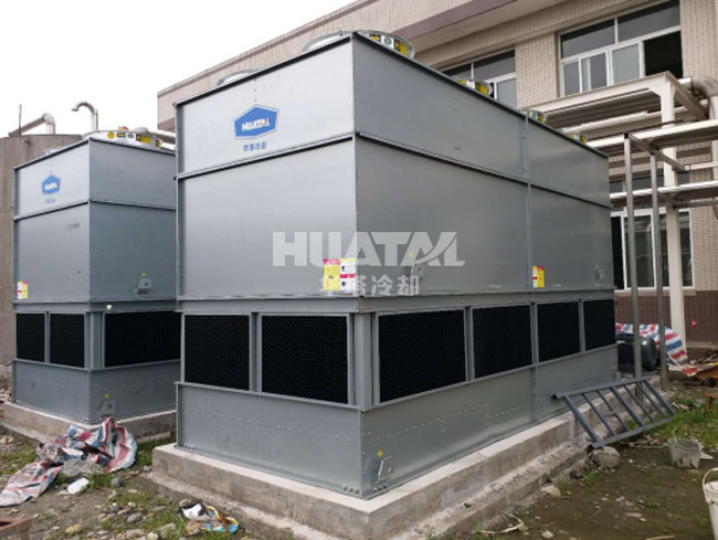 Closed cooling tower for gun drill machine