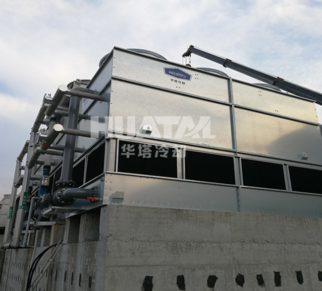 Closed cooling tower for metallurgical process water cooling
