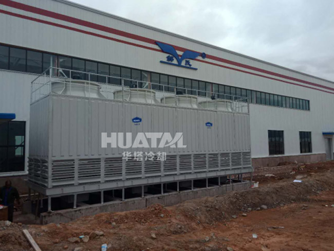 Closed cooling tower for carbon fiber manufacturer