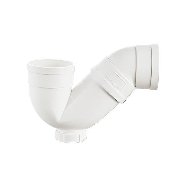 (PVC-U) drain fitting, trap (P-trap)