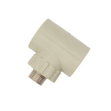 PPR pipe fitting, male threaded three-way connector