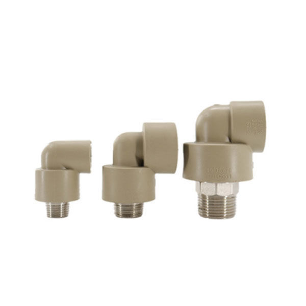 PPR pipe fitting 90° elbow with external thread