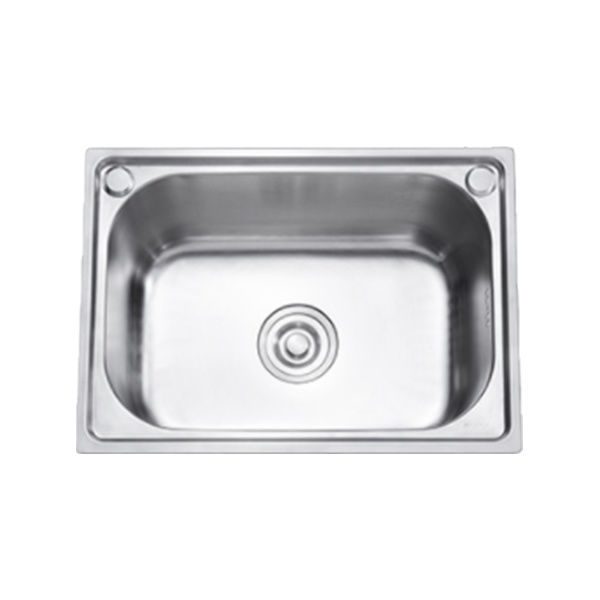 Stainless steel single-basin sink