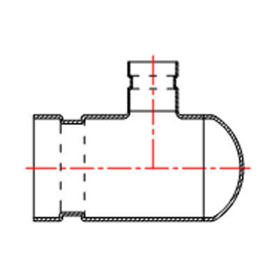 Reducer elbow (groove)