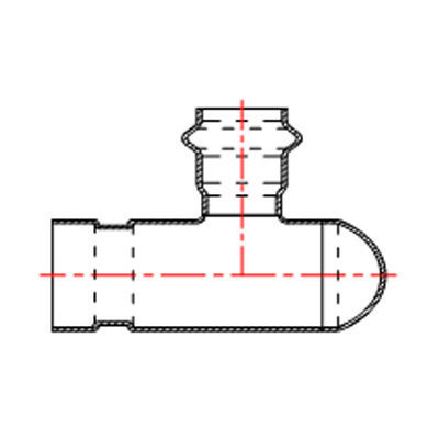 Reducer elbow (groove + double compression S1)