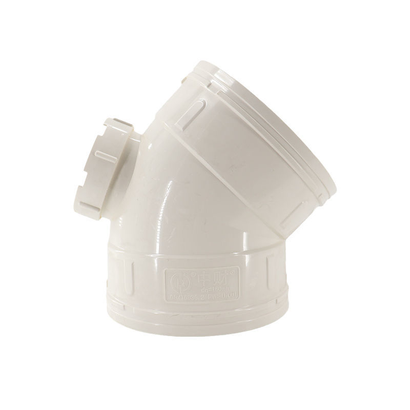 (PVC-U) Drain Fitting 45° Elbow (with inspection)