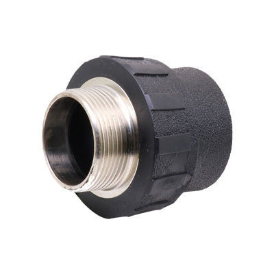 PE push-fit fittings straight through with external thread