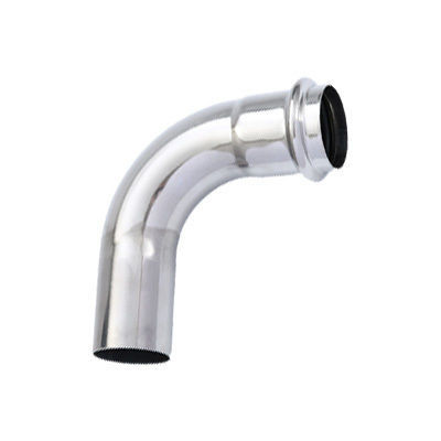 90-degree equal diameter elbow (Type B) (double crimping)