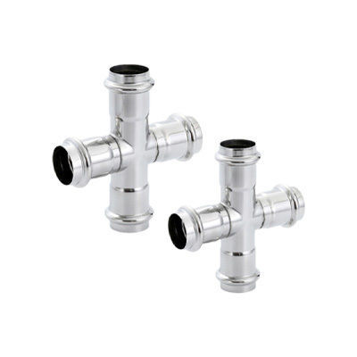 Equal diameter four-way (double crimping)
