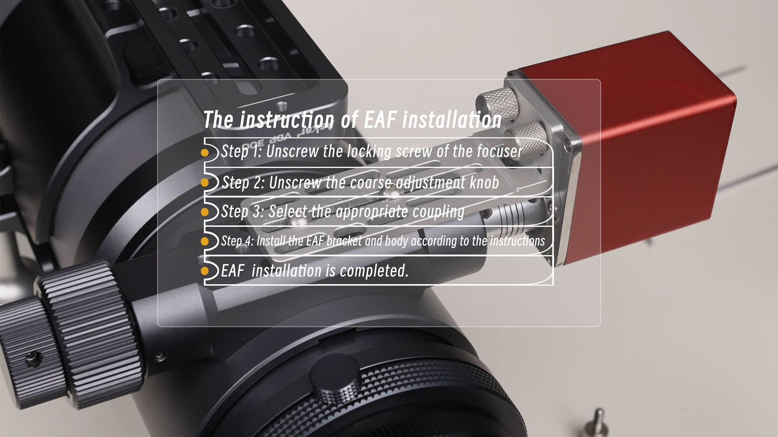 SHARPSTAR x ASKAR The Instruction of EAF Installation