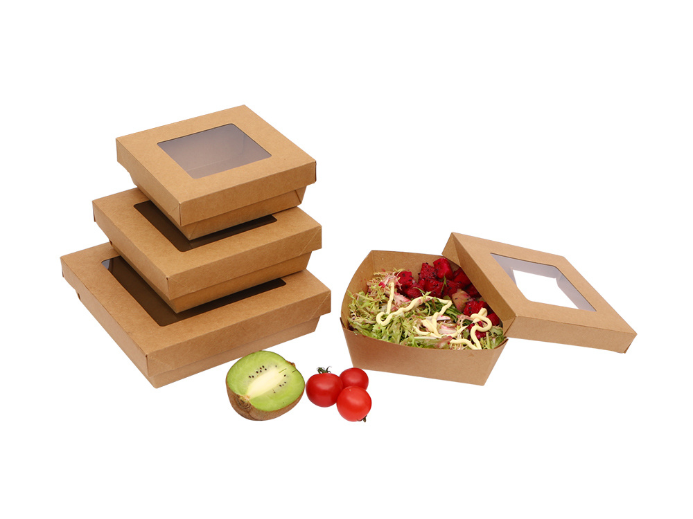 salada de papel/caixa de sushi