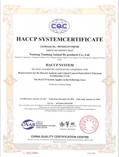 HACCP system certification HACCP system certification