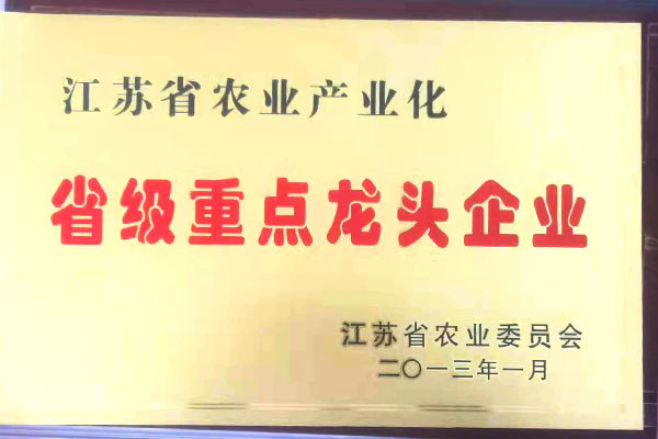 Provincial key leading enterprise Provincial key leading enterprise
