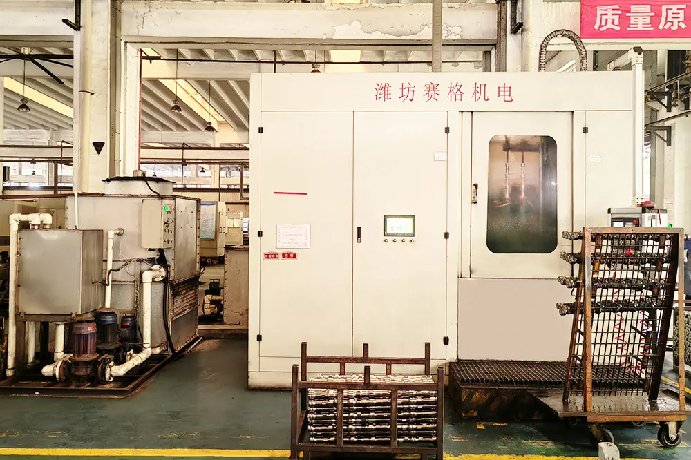 Spline shaft quenching