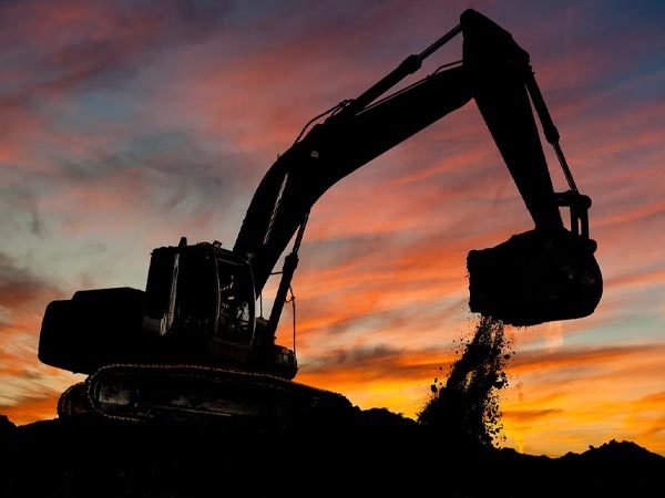 What kind of car is the excavator and the forklift together