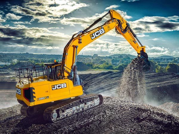 Small excavators and large excavators