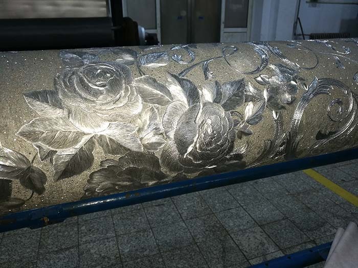 Wallpaper embossing roller