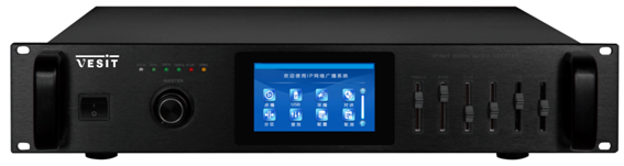 4.3寸觸摸屏IP網絡功率放大器(60W) IP-8060S