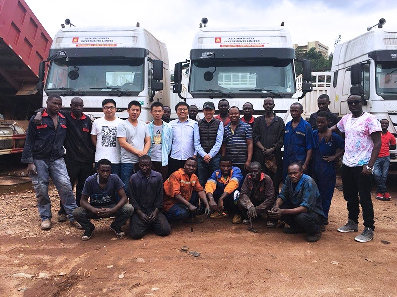 Sinotruk Rwanda customer service team