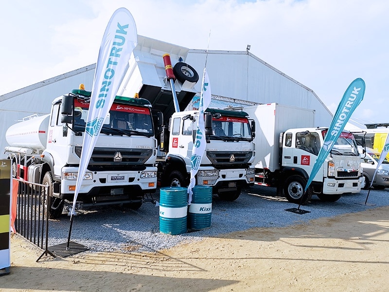 SINOTRUK products showcased at the Abidjan International Auto Show