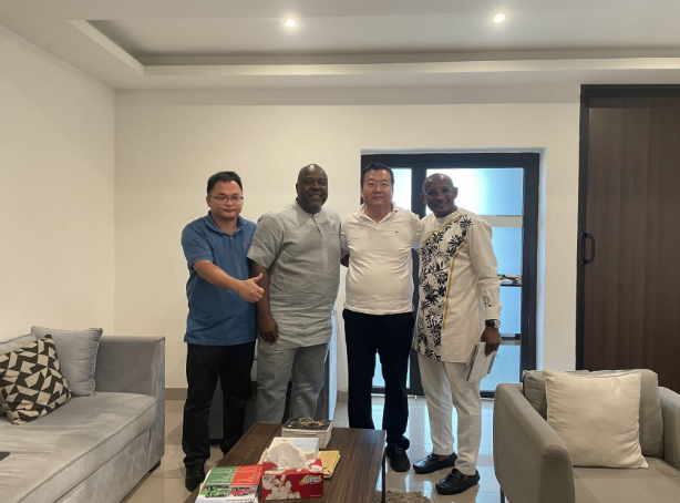 Office staff visit customers with dealers