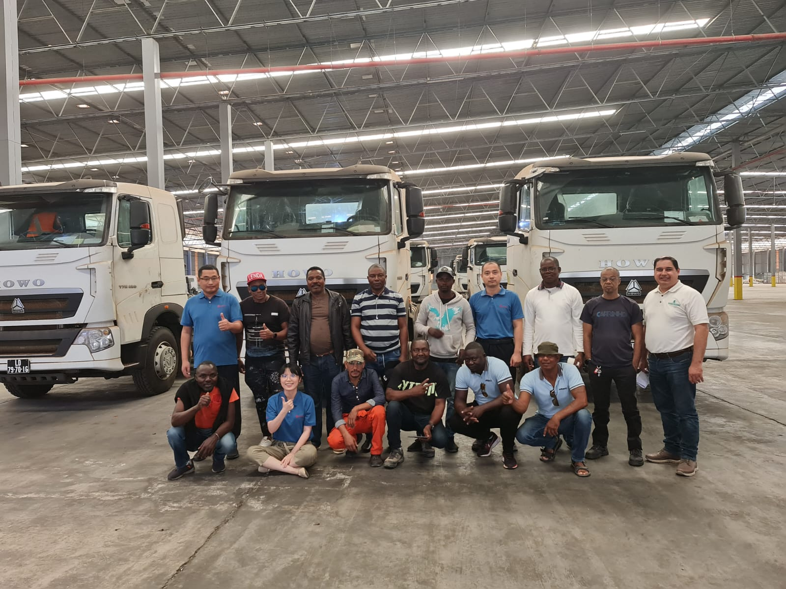 Training and delivery for the first batch of T7H with automatic transmission tractor in Angola marke...